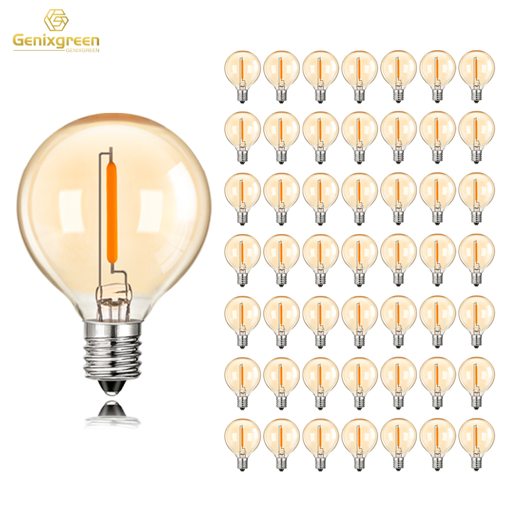Outdoor Lighting Glass Replacement - 50 قطعة G40 سلسلة ضوء استبدال