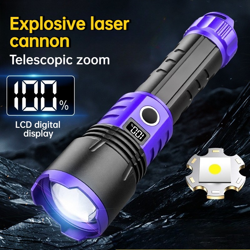 Outdoor Lighting For Camping - مصباح يدوي LED متعدد الوظائف قوي