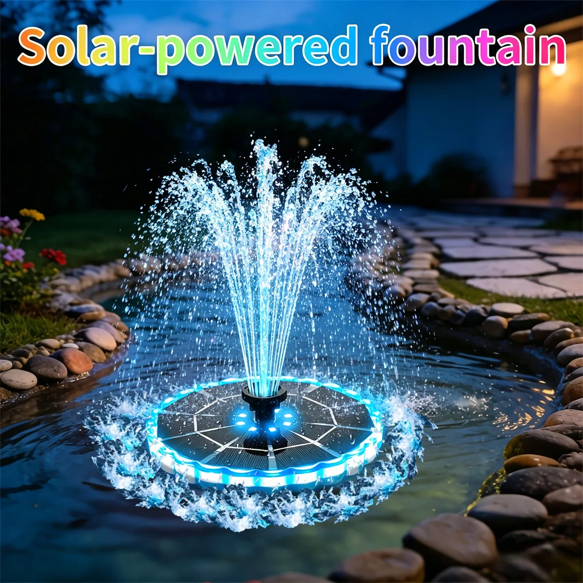 Bollard Light Garden - نافورة شمسية خارجية 3.5 واط للحدائق