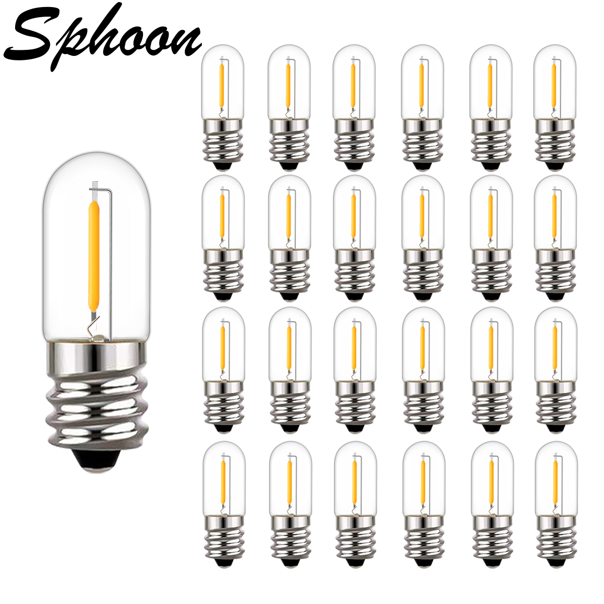 Outdoor Lighting Glass Replacement - 25 قطعة LED T16 0.6 واط