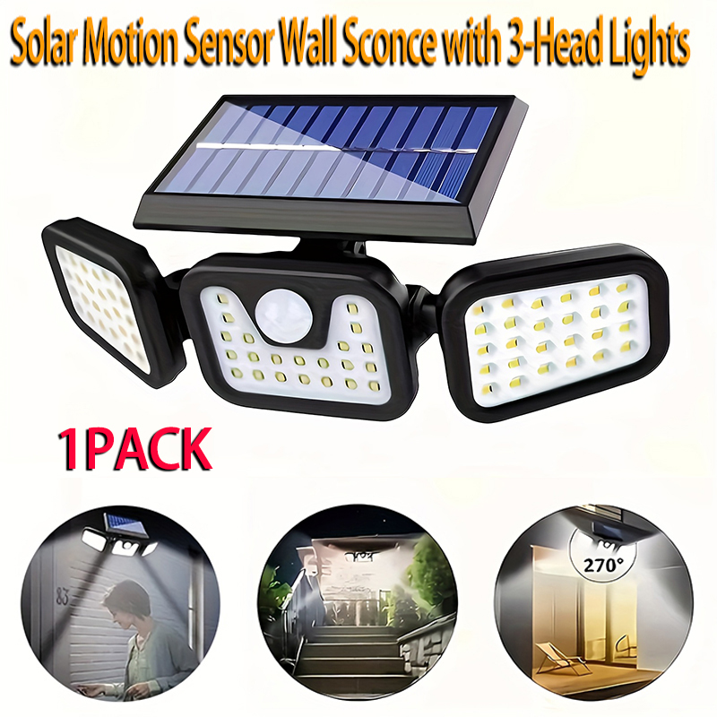 Outdoor Lighting Front Yard - مصباح شمسي بـ 74 مصباح LED