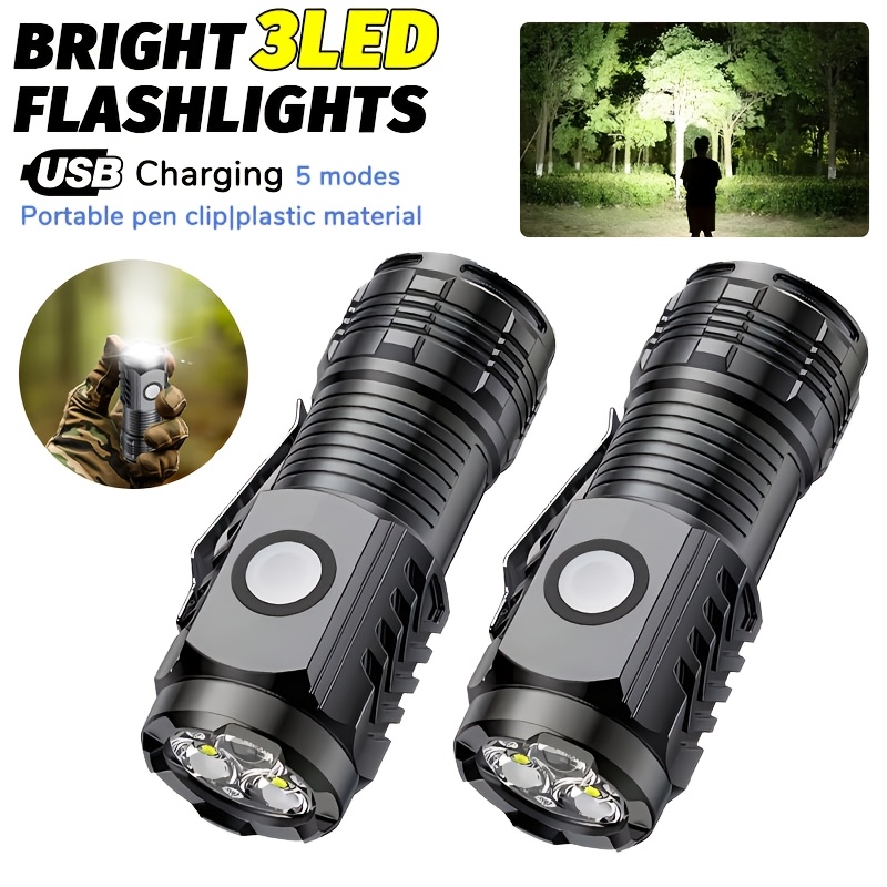 Outdoor Lighting Brands - مصباح يدوي LED محمول صغير وقوي،