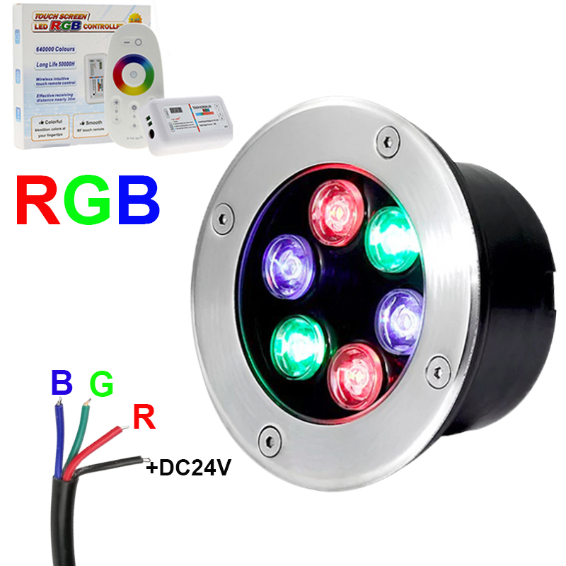 Outdoor Lighting Underground Wiring - 4-wire RGB LED إضاءة تحت الأرض