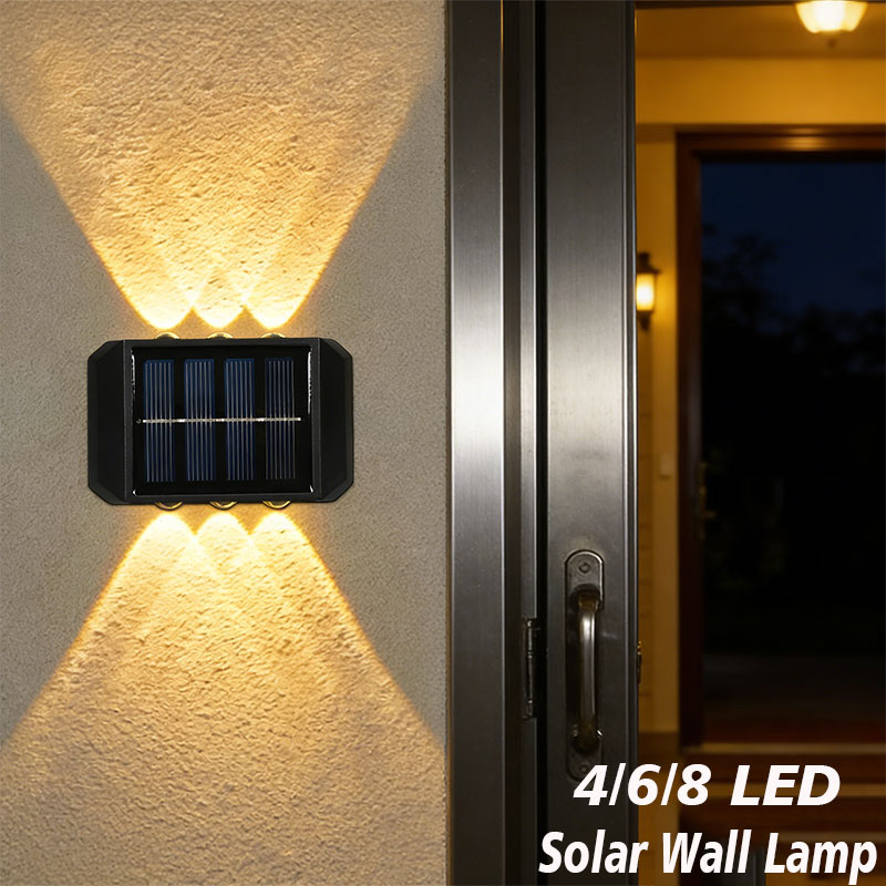Xl Outdoor Lighting - مصباح شمسي خارجي بـ 4/6/8 مصابيح