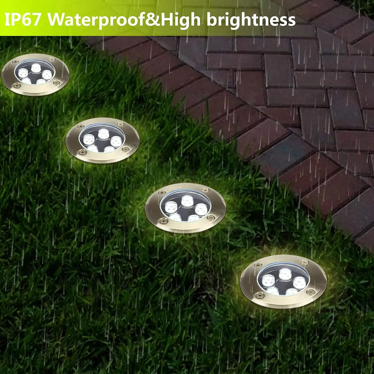 Outdoor Lighting Underground Wiring - أضواء مسار راحة خارجية للفناء، خطوة،