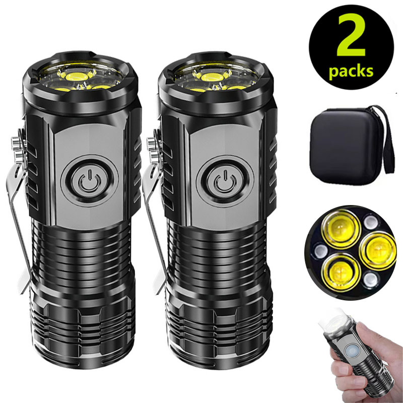 Outdoor Lighting Brands - مصباح يدوي صغير 3LED مع مشبك