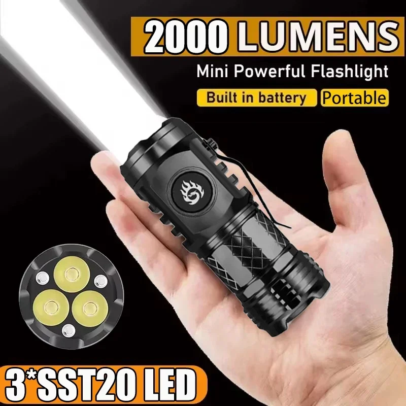 Outdoor Lighting Brands - مصباح يدوي تكتيكي عالي القوة بثلاث