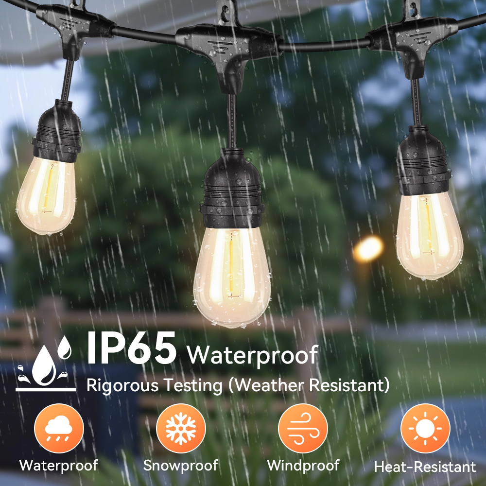 Outdoor Lighting Socket - E27 في الهواء الطلق سلسلة أضواء