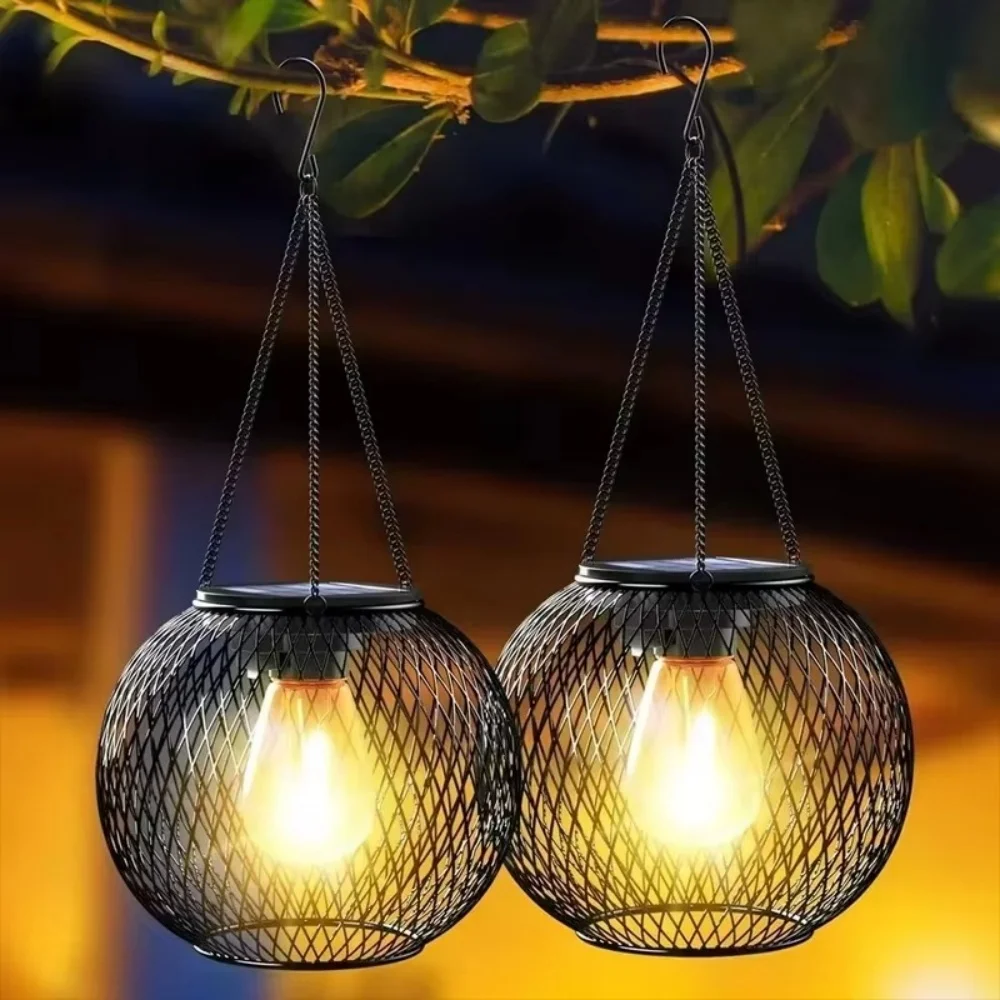 Bollard Light Garden - فانوس شمسي كروي الشكل من الحديد
