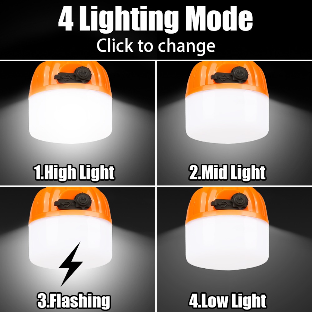 مصباح تخييم محمول صغير مع 4 أو - مراجعة Outdoor Lighting For Camping وسعره