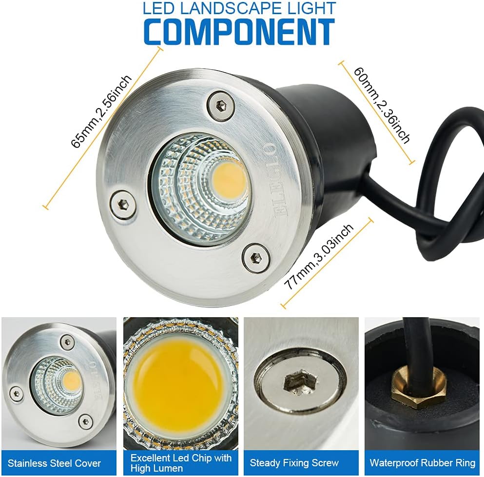 إضاءة حدائق منخفضة الجهد، مصبا - مراجعة Outdoor Lighting Underground Wiring وسعره