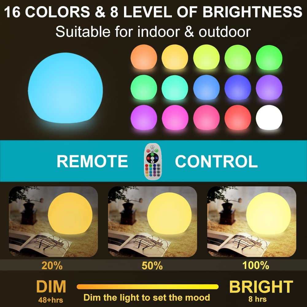 كرة متوهجة LED قابلة لإعادة ال - مراجعة Outdoor Lighting Brands وسعره