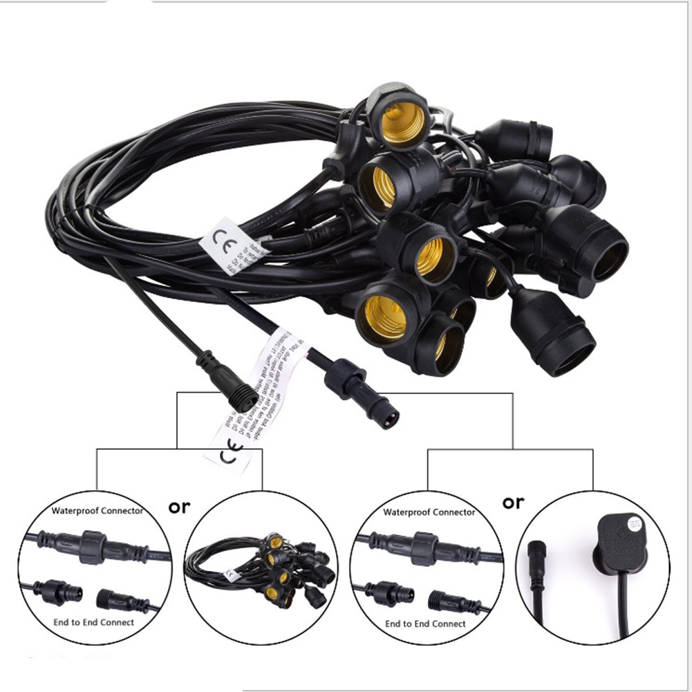 10 متر 15 متر الثقيلة Led سلسل - مراجعة Outdoor Lighting Socket وسعره