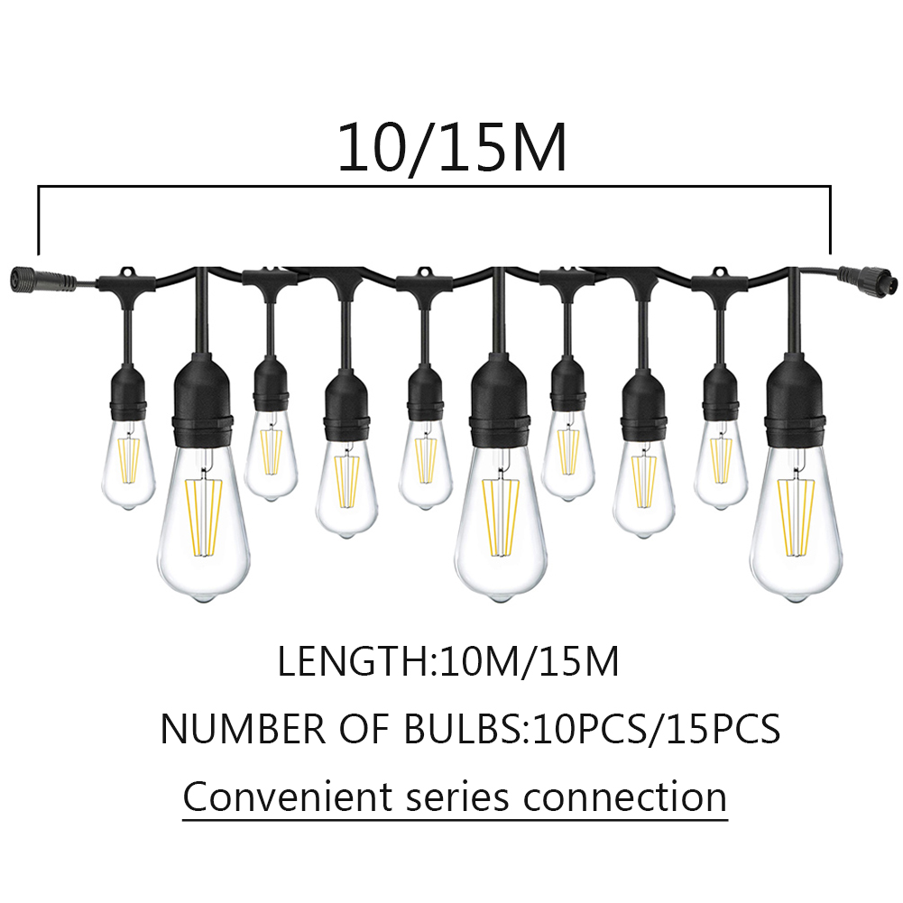 10 متر 15 متر الثقيلة Led سلسل - مراجعة Outdoor Lighting Socket وسعره
