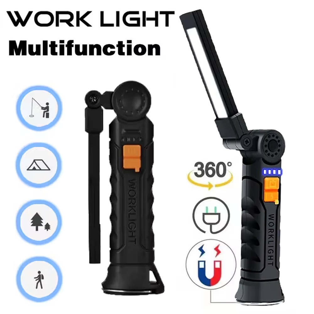 مصباح يدوي COB LED محمول USB ق - مراجعة Outdoor Lighting For Camping وسعره
