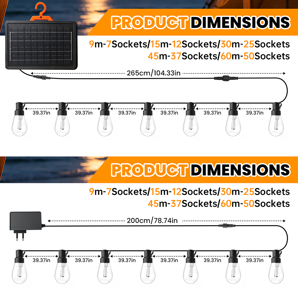 سلسلة أضواء LED كروية مقاومة ل - مراجعة Outdoor Lighting Socket وسعره