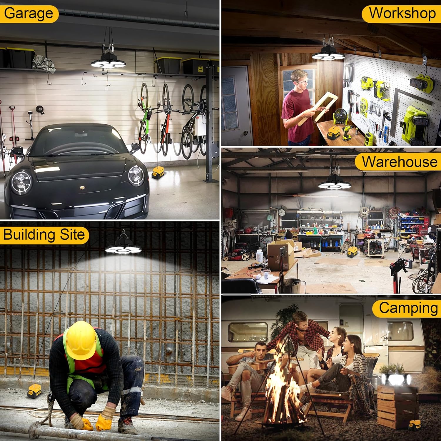 مصباح خيمة يعمل بالبطارية، إضا - مراجعة Outdoor Lighting Garage وسعره