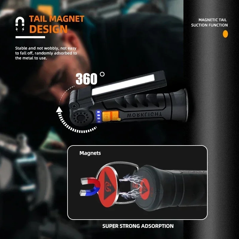 المحمولة COB مصباح ليد جيب USB - مراجعة Outdoor Lighting For Camping وسعره