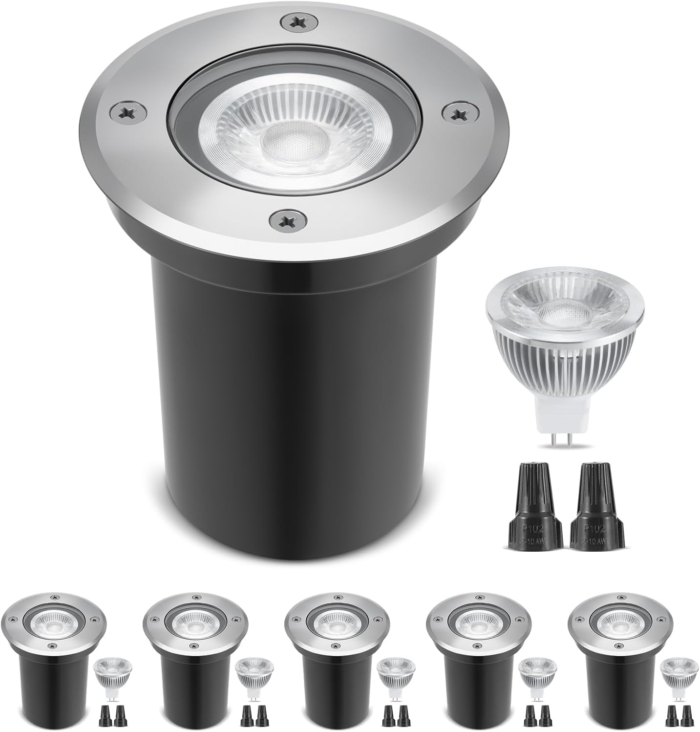 6 عبوات من مصابيح LED الآبار ذ - مراجعة Outdoor Lighting Underground Wiring وسعره