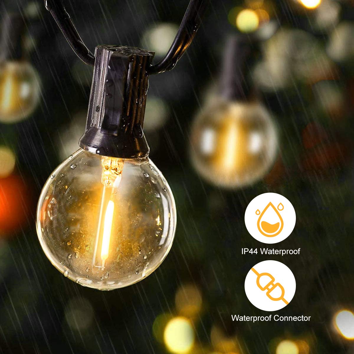 25FT 50FT G40 الجنية سلسلة أضو - مراجعة Outdoor Lighting Socket وسعره