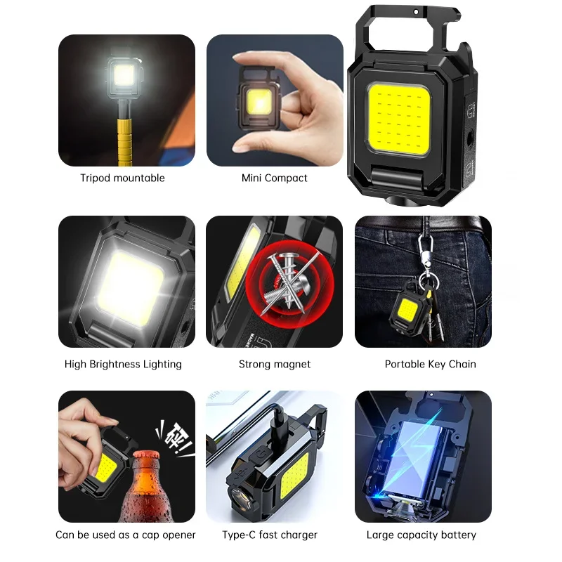 مصباح يدوي صغير سلسلة المفاتيح - مراجعة Outdoor Lighting For Camping وسعره