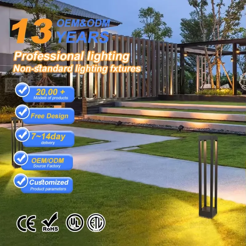 مصباح LED خارجي مقاوم للماء IP - مراجعة Bollard Light Garden وسعره