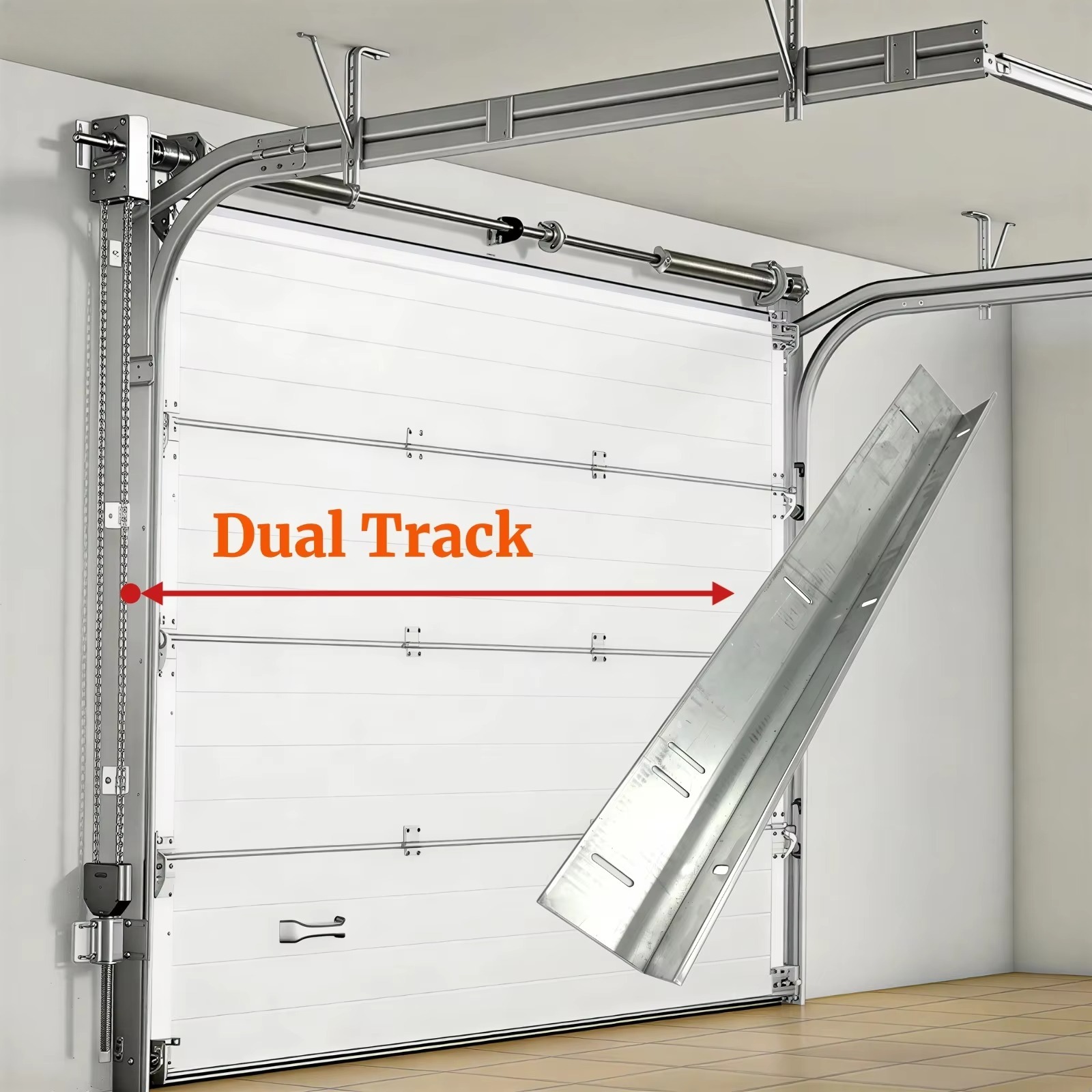 أي حجم مخصص، باب مرآب مقطع مزو - مراجعة Outdoor Lighting Garage وسعره