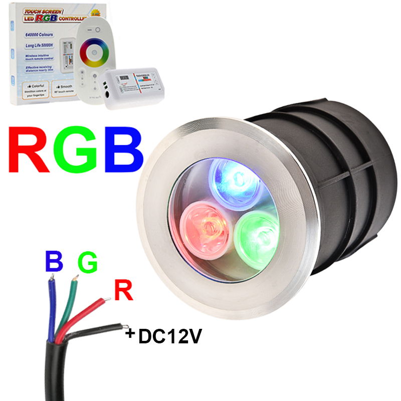 RGB LED ضوء تحت الأرض ، مصباح  - مراجعة Outdoor Lighting Underground Wiring وسعره