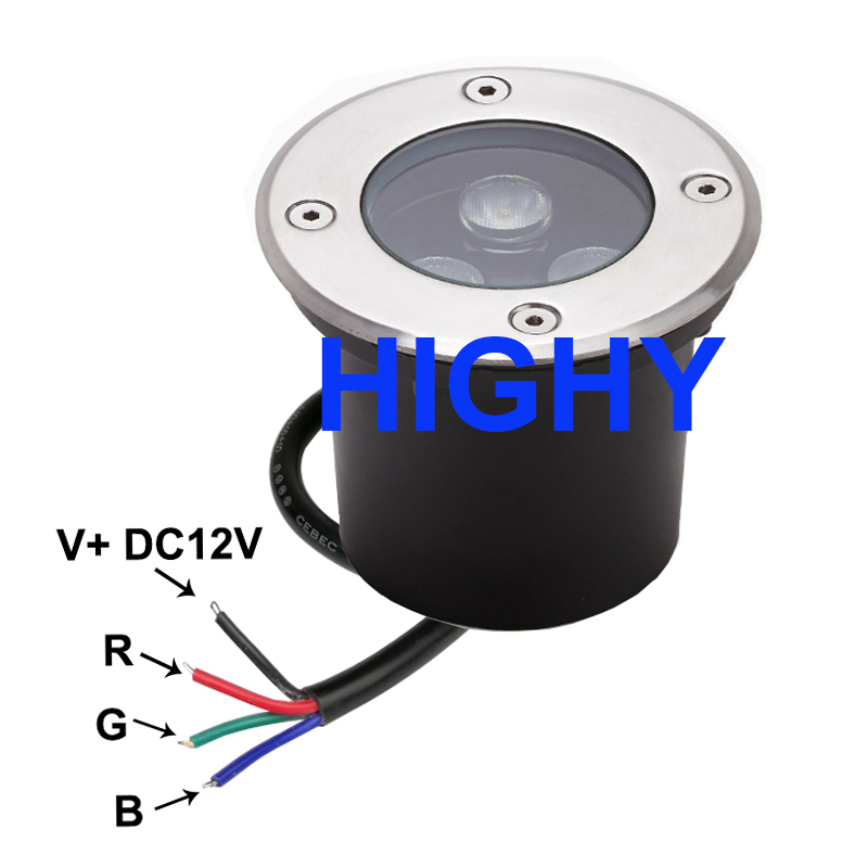 RGB LED ضوء تحت الأرض ، مصباح  - مراجعة Outdoor Lighting Underground Wiring وسعره