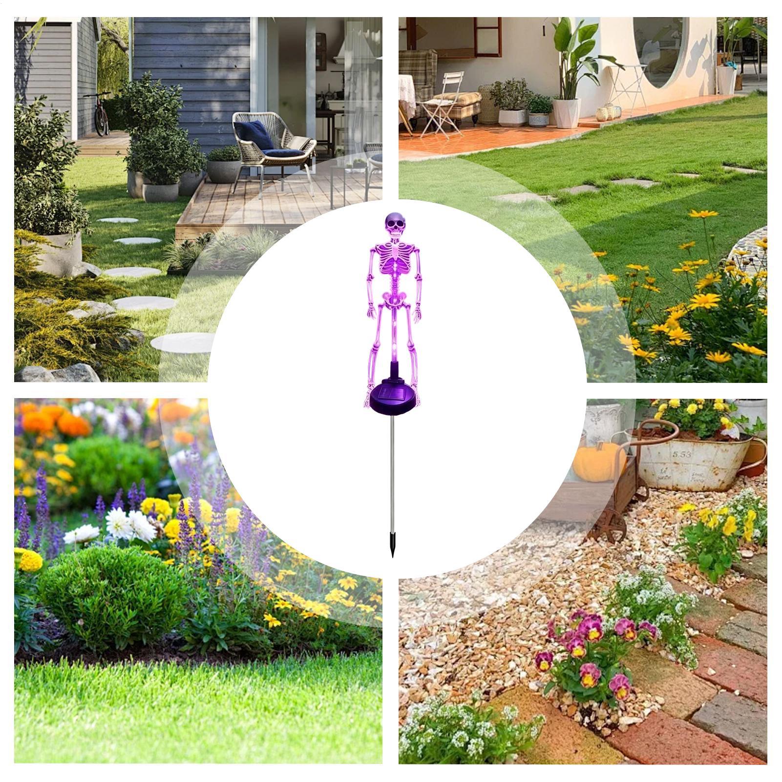 أضواء شمسية على شكل هيكل عظمي  - مراجعة Outdoor Lighting Front Yard وسعره