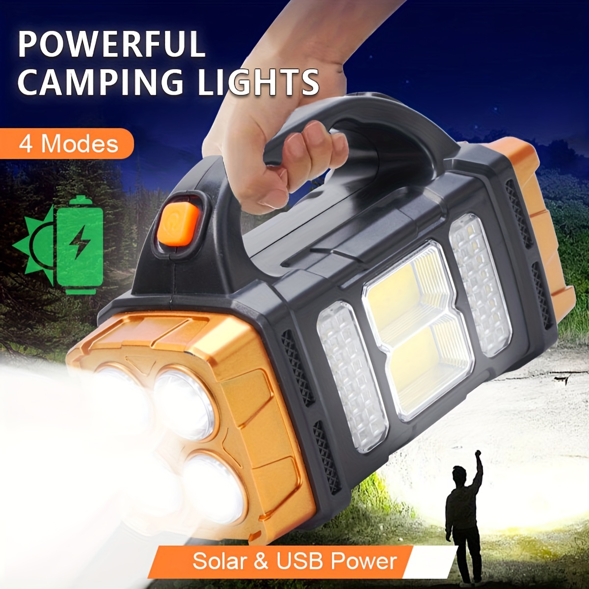 مصباح يدوي LED شمسي عالي الطاق - مراجعة Outdoor Lighting Brands وسعره