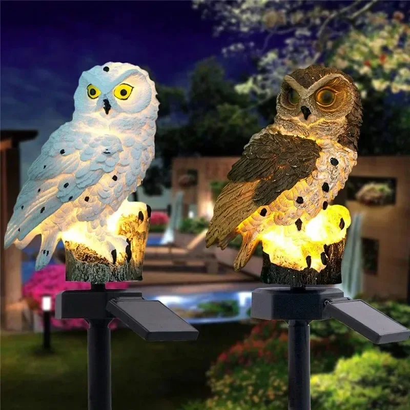 تمثال بومة يعمل بالطاقة الشمسي - مراجعة Outdoor Lighting Brands وسعره