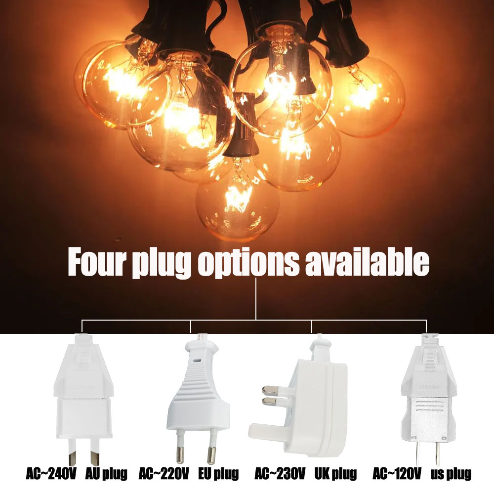 سلسلة أضواء G40 كلاسيكية بلمبا - مراجعة Outdoor Lighting Socket وسعره