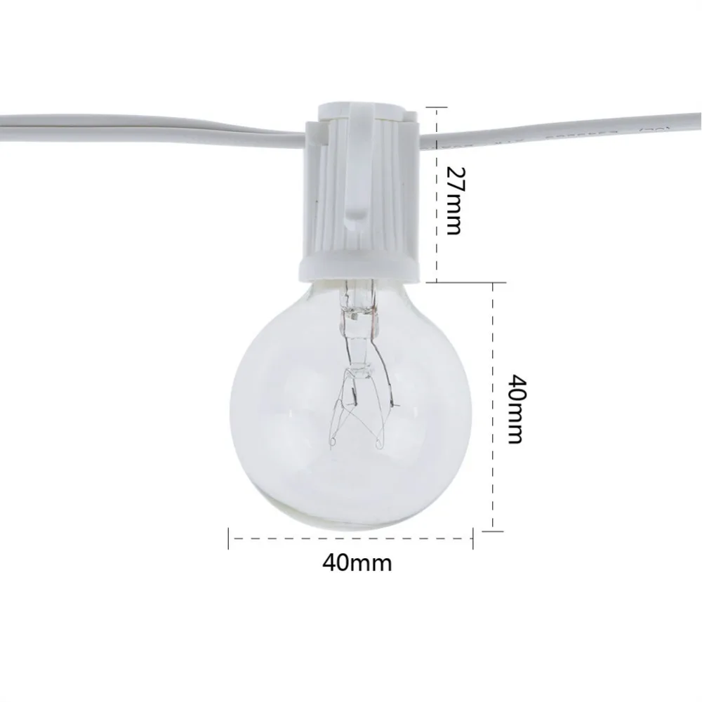 سلسلة أضواء G40 كلاسيكية بلمبا - مراجعة Outdoor Lighting Socket وسعره
