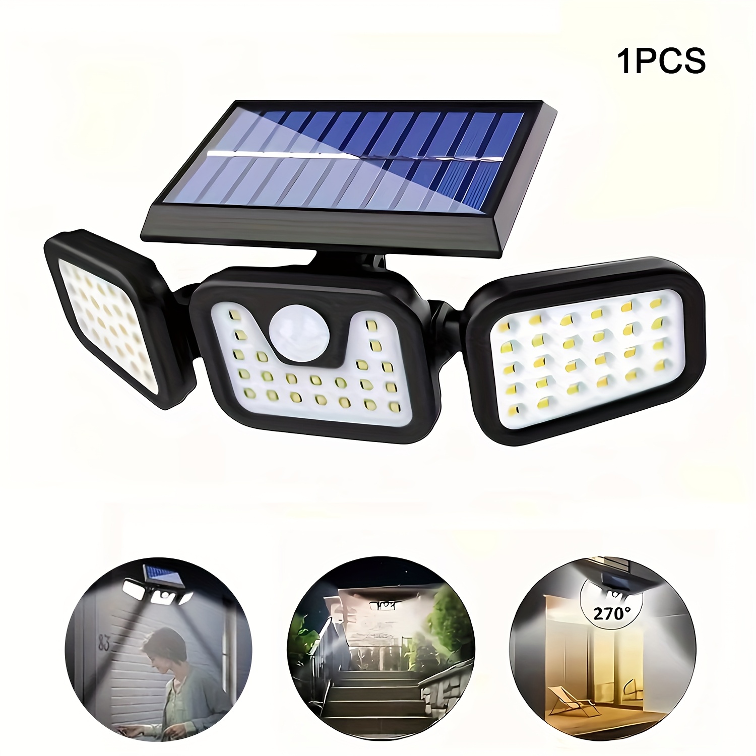 مصباح شمسي بـ 74 مصباح LED مع  - مراجعة Outdoor Lighting Front Yard وسعره