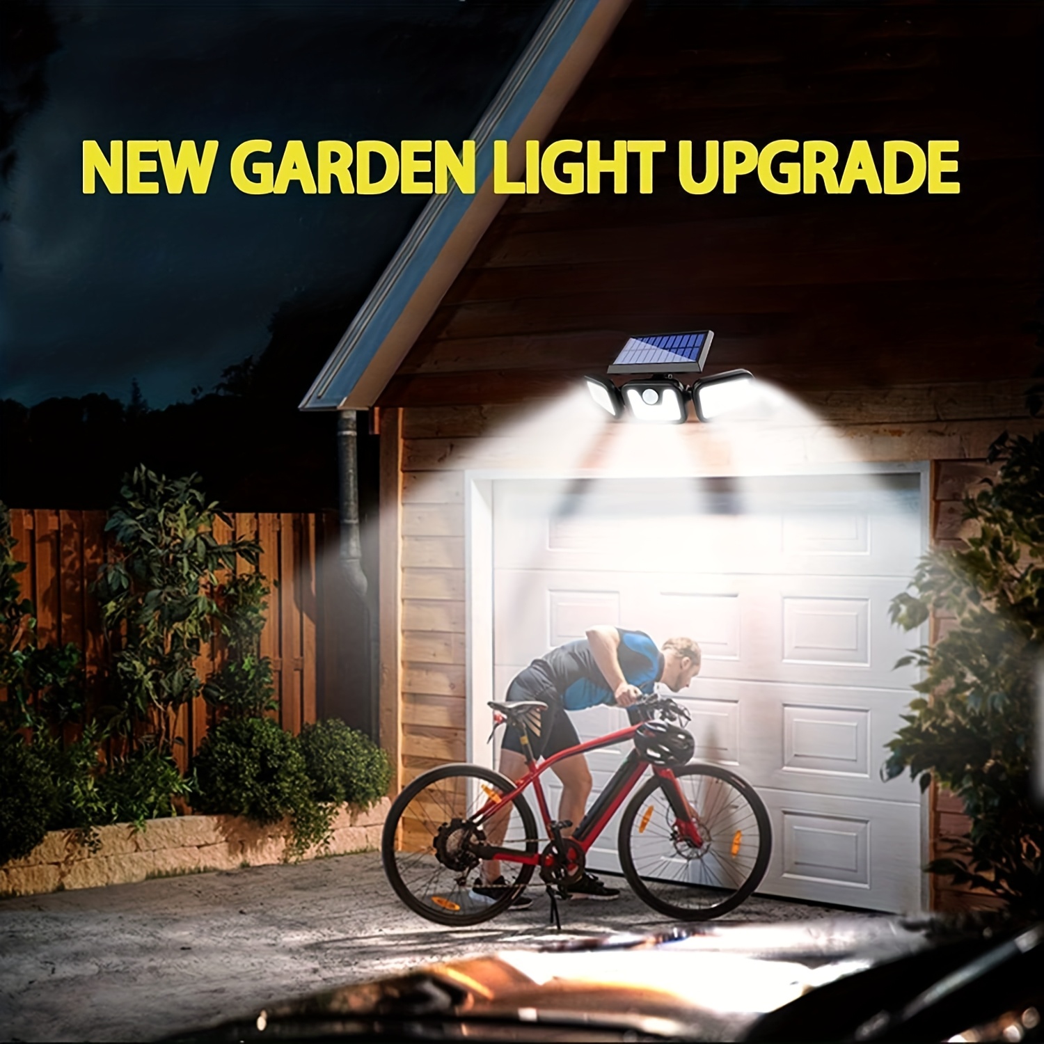 مصباح شمسي بـ 74 مصباح LED مع  - مراجعة Outdoor Lighting Front Yard وسعره