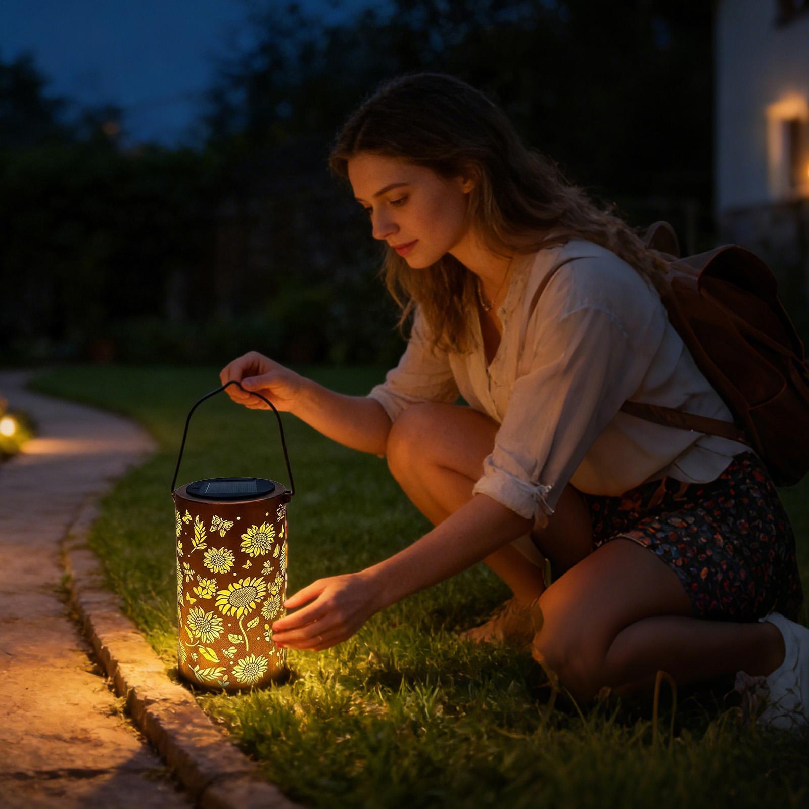 فانوس شمسي خارجي معدني مقاوم ل - مراجعة Outdoor Lighting Front Yard وسعره