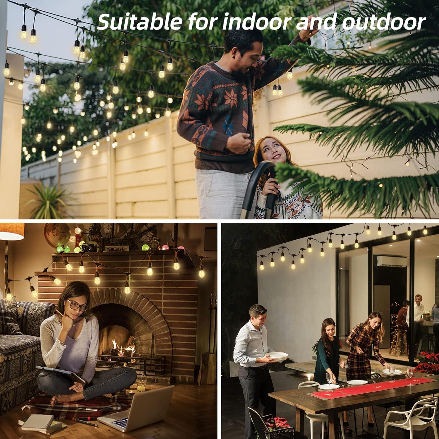 سلسلة أضواء LED بطول 10 أمتار  - مراجعة Outdoor Lighting Socket وسعره