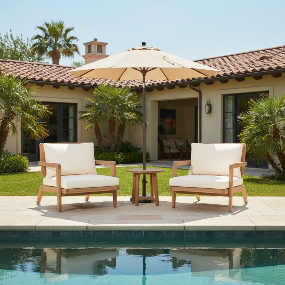 مجموعة من كرسيين للاسترخاء في  - مراجعة Outdoor Lighting Mid Century Modern وسعره