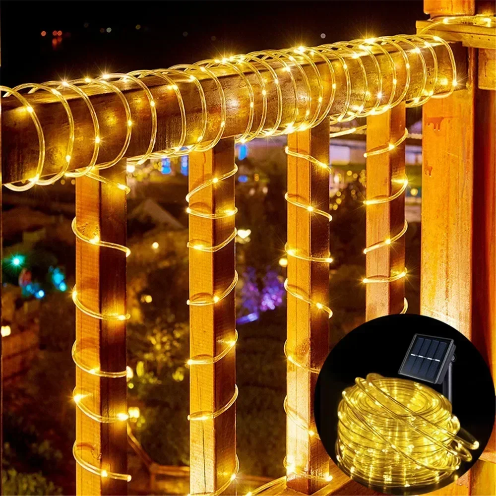 أضواء حبل شمسية خارجية زرقاء L - مراجعة Outdoor Lighting Company وسعره