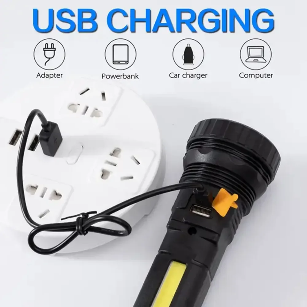 مصباح يدوي LED شمسي متعدد الوظ - مراجعة Outdoor Lighting The Range وسعره