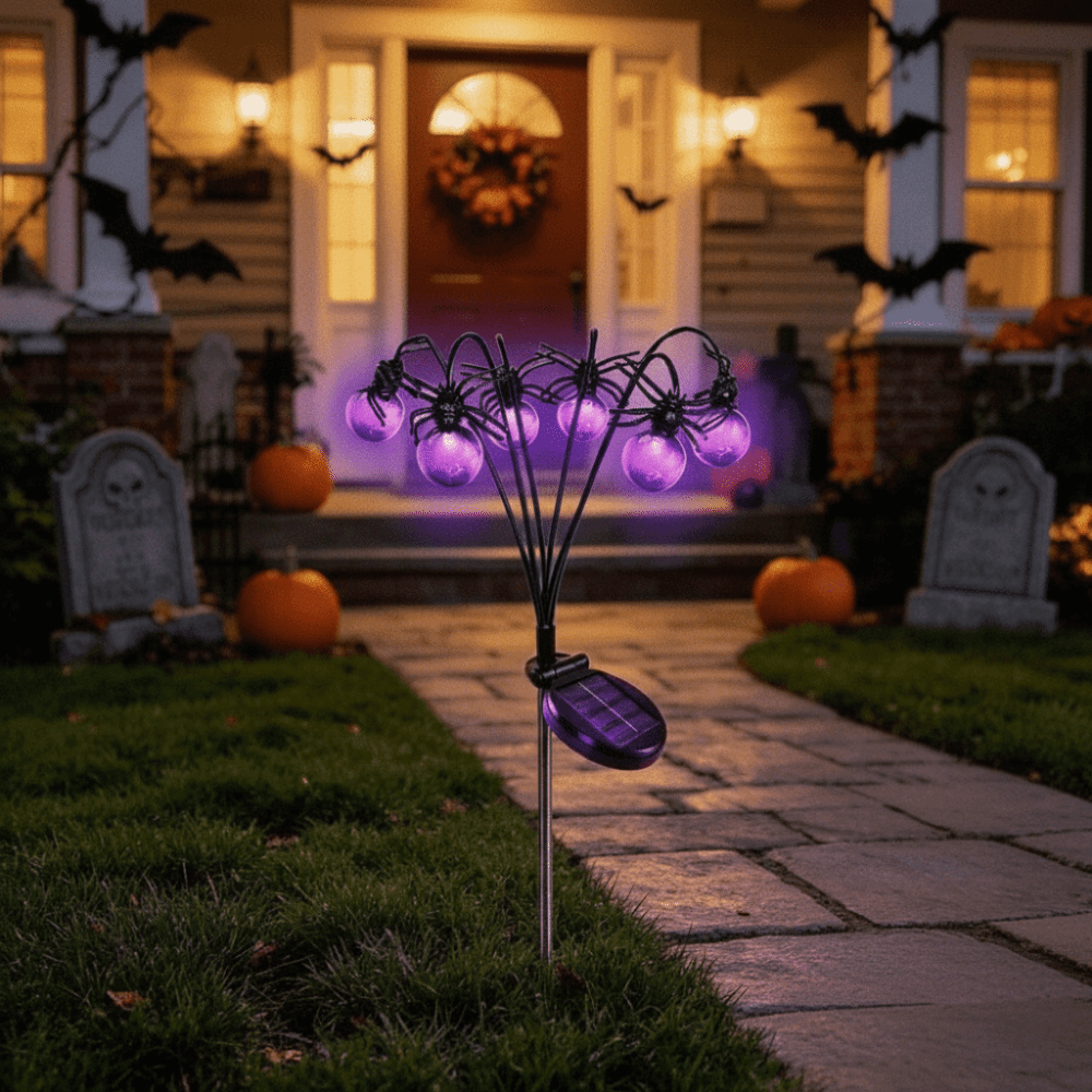 مصباح أشباح بنفسجي اللون لتزيي - مراجعة Outdoor Lighting Front Yard وسعره