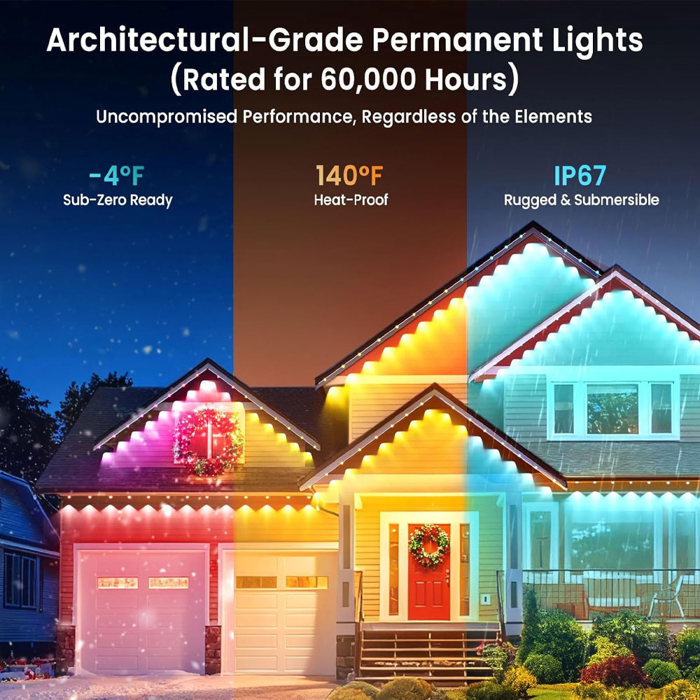 أضواء دائمة للأسقف الخارجية لت - مراجعة Outdoor Lighting Permanent وسعره