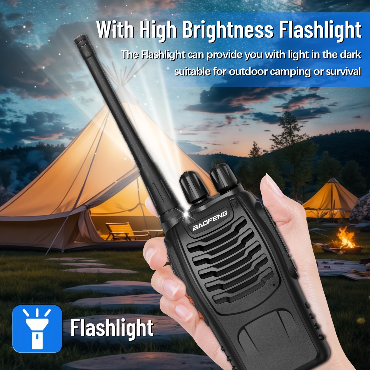 أجهزة اتصال لاسلكي بعيدة المدى - مراجعة Outdoor Lighting For Camping وسعره