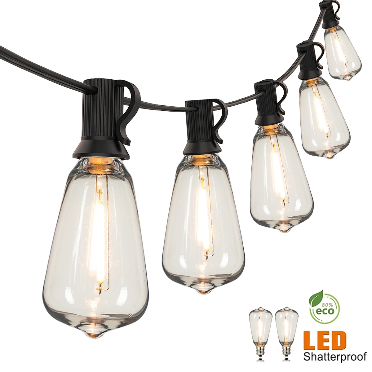 سلسلة أضواء ST38 بقابس أمريكي  - مراجعة Outdoor Lighting Socket وسعره